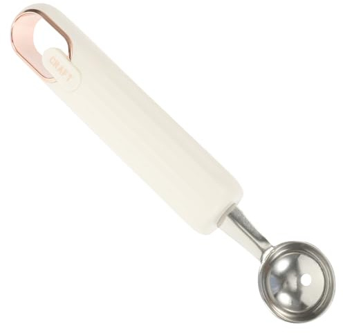 Ipetboom Cucchiaio per Melone in Acciaio Inossidabile Scavino Multifunzionale per Frutta e Gelato Strumento Leggero e Maneggevole con Manico per Cucina e Conservazione Facile