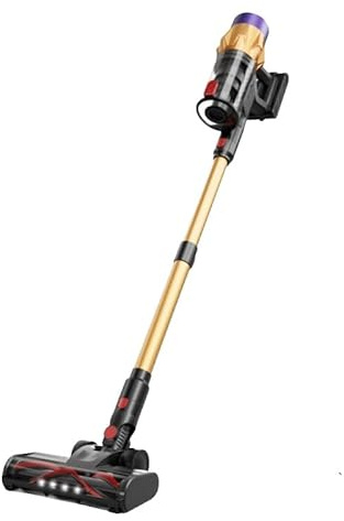 bergxperten Ultra-starker Akku-Staubsauger mit automatischer Stauberkennung/Bis zu 61 Minuten Laufzeit/Beutelloser Staubsauger für Teppiche, Hartböden & Tierhaare