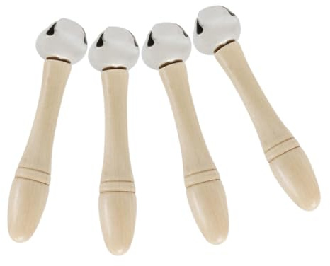 BRIGHTFUFU 4 Stück Handliche Musikspielzeug rasseln für Senioren und Vielseitiges Percussion Instrument Kompakt Sicher für Bühnenauftritte Unterricht und Rhythmusförderung