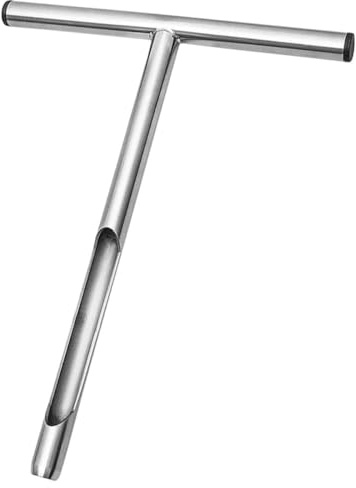 OSALADI Échantillonneur de Sol à Poignée en T en Acier Inoxydable 304 52 X 25 Cm Outil de Prélèvement de Sol Carotté pour Jardinage et Entretien de Pelouse Sonde Métallique Résistante