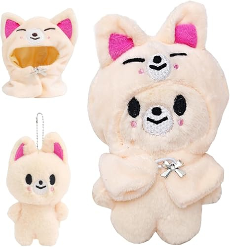 Stray Kids Peluche, 10CM Stray Kids Porteclés en Peluche, Série Skzoo Porteclés en peluche, Peluche Skzoo, S-tray-K-ids Plushdoll Porte Clés, Skz0o Poupée Peluche, para fans y coleccionistas