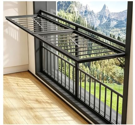 GOCHUSX Barandilla De Ventana De Aluminio Resistente (Apertura Parcial)