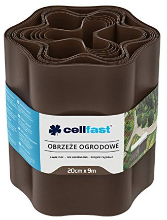 Cellfast Bordure à Gazon, Brune, 22 x 22 x 0,1 cm 0.422 x 0.422 x 0.1 cm Marron