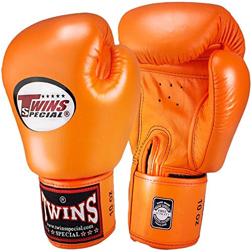 TWINS Boxhandschuhe, Leder, BGVL-3, orange Size 12 Oz