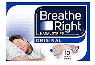 Breathe Right Nasenstreifen zur Linderung von Schnarchen