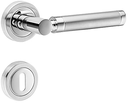 ck-tuerbeschlaege Hochwertige Bicolor Rosettengarnitur Emote 2 (BB Buntbart)