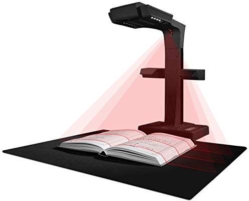 CZUR ET18 Pro Scanners de Documents, 18MP Scanner de Livre Premium, Reconnaissance Multilingue OCR, USB Caméra de Documents en Direct, Conférence Web, Enseignement à Distance, Mac OS/Windows (ET18)