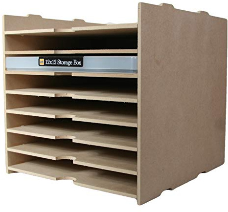 Kallax Storage for 12x12 Plastic Storage containers for Crafting and Office use