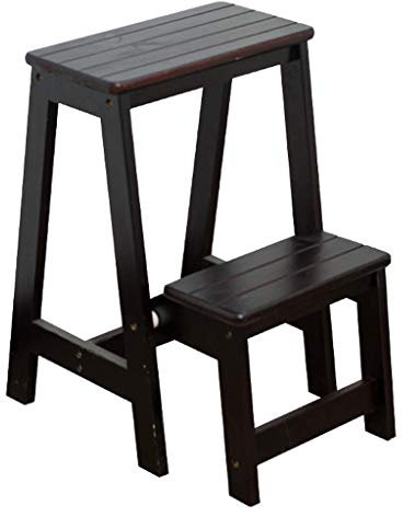MTYLX Passo Sgabello, 2 in 1 Leggero Pieghevole Multifunctionalfolding Passo Sgabello, Stepladders Scala Sedia da Giardino in Legno Strumento Scala Installazione Libera Economia Di Spazio Indoor Clim