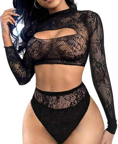 Buitifo Damunderkläder, sensuell, nättyg, med hål, mininegligé, sexig, babydoll, persika, korsett, underkläder, en storlek, One size