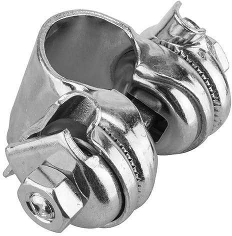 Bike Saddle Clip Seat Clamp For Straight Seatposts Seat Rails Bracket Chrome