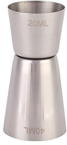 Jigger de cóctel doble, taza medidora de barra de acero inoxidable 304 para Bar Home Bartender Party Wine Drink(大号)