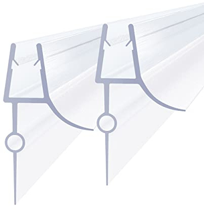 WDWRITTI Duschdichtung 2x1000mm passend für Glasstärke 4-6mm, Duschtürdichtung für Glastür mit Abdichtung, Ersatzdichtung Duschtür Dichtung, transparent
