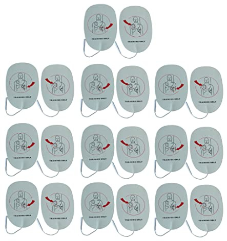 Satz von AED Training Pads Trainingspads für Erwachsene Adult Train Pad Ersatz Wiederverwendbar für AED Trainer XFT-D0009 XFT-120C+ XFT-120C Zoll (20)