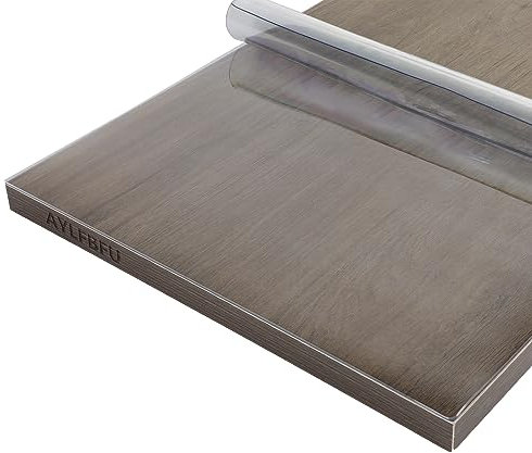 PVC Tischdecke Transparent Rechteck 35x100cm, Abwischbar und Kratzfest, PVC Folie Transparent Verschiedene Größen, Optional, Schreibtischauflage für Picknicks, Schreibtische, Partys, 2mm
