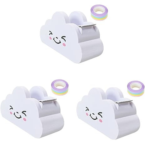 ABOOFAN 3sätze Rainbow Washi Tape Cutter Für Schule Büro Und Basteln Praktischer Klebebandspender Für Kreative Projekte Und Scrapbooking Schnell Und Einfach Der Anwendung