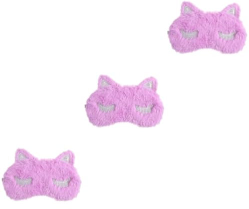 Healvian 3-teiliges Flauschiges Schlafmasken-surround-design Für Eine Bequeme Nacht Augenmaske Zum Schlafen Augenmasken Augenabdeckung Nacht-augenschutz Leicht Und Atmungsaktiv