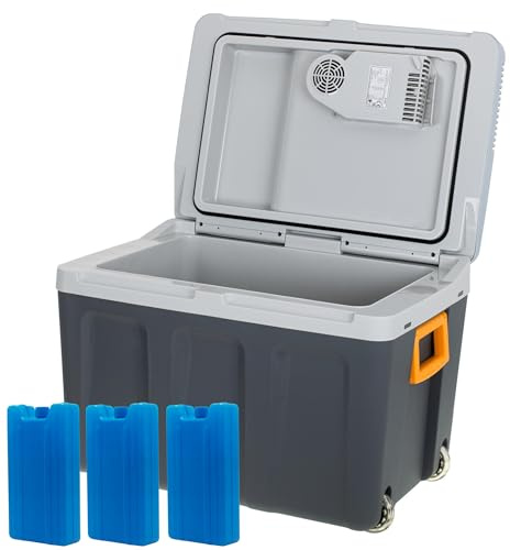 ADLER EUROPE Campingkylare, 40 L, kylskåp 12 V, 230 V, värmefunktion, stor kylbil, bilkylskåp, hög energiklass E