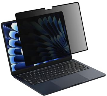 Belkin ScreenForce TruePrivacy Screen Protector for MacBook Air 13 M2, Anti-Glare Privacy, 2H Hardness, Removable & Reusable, Silicone Attachment, Easy Snap-On & Off Application