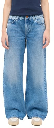 MUSTANG Style Medley Wide Leg Jeans dam, Medium blå 542, 28W / 36L