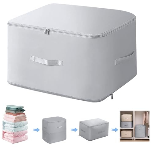 RCYHCY Platzsparender Komprimierender Organizer, Ultra Platz Sparender Selbstkomprimierender Organizer, Aufbewahrungstasche für Bettdecken, Aufbewahrung für Bettdecken, Kleidung und Decke