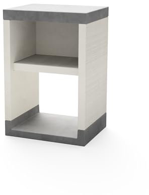 MAESTRO FERRETERO TUOZI - Standplan/VENIT 0 Modul für vorgefertigten Grill (weiß, grau - 59 x 47 x 47 cm) - Verwendung im Freien