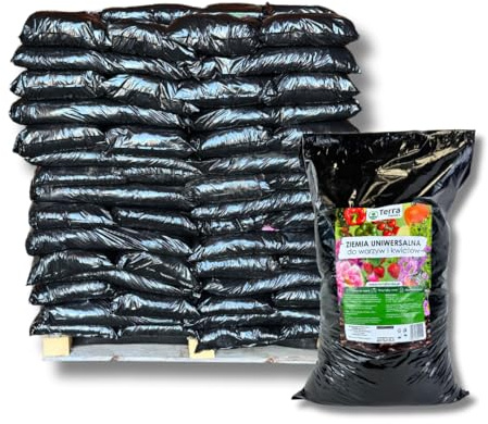 Feniks Terra 500L (25x20L) - Universalerde für Gemüse und Blumen, pH 5,2-6,2, Torf-Kompost-Mischung