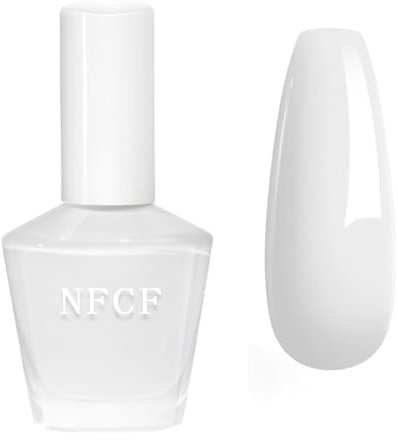 White Nail Polish - Pure White Nail Polish - Quick Drying Milk white Nail Varnish,Long Lasting Chip Resistant for DIY Manicure Decorations,French Style,Fast Drying