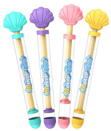 MUNSKT 4PCS Firework Water Gun, Summer Pool Beach Party Toys, Water Gun for Kids Adults, Outdoor Spray Game for Couples Family Friends, Gift for Girls Boys