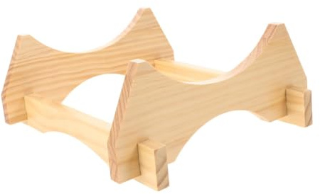PRETYZOOM Soporte para Barril Base de Bebidas, Dispensador de Madera | de Cerveza 5 L, Diseño de Madera Natural, Uso en Encimera y Salón