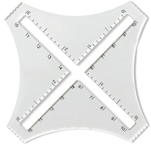 Calcolatore del punto di lavoro a maglia - Calcolatore di punti per maglieria trasparente in acrilico 2D,Righello per cucire calibro per uso domestico, ricamo, design di abbigliamento, insegnamento