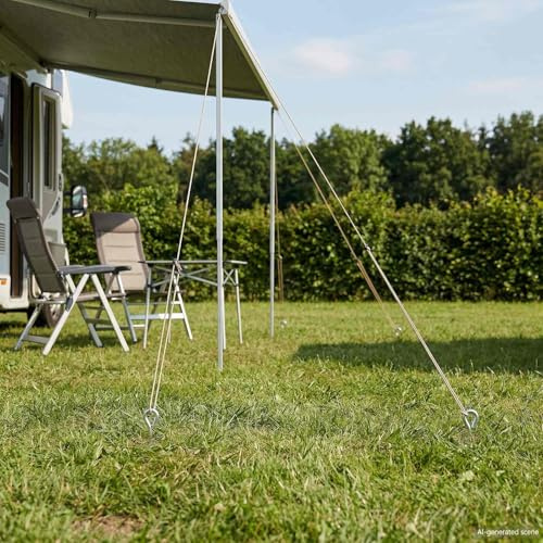 Ziaphsol Juego de 6 anclajes plateados de metal galvanizado, diámetro de 10 x 40 cm, para valla de jardín, protección visual, postes de valla, anclajes para postes, montaje con impacto y fundamento