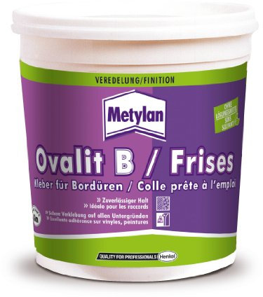 Metylan 44383 Ovalit B-Colla per Bordi, Bianco