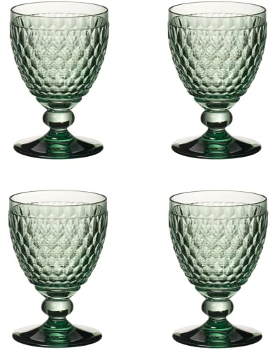 Villeroy & Boch Boston Lot de 4 verres à vin rouge vert 300 ml