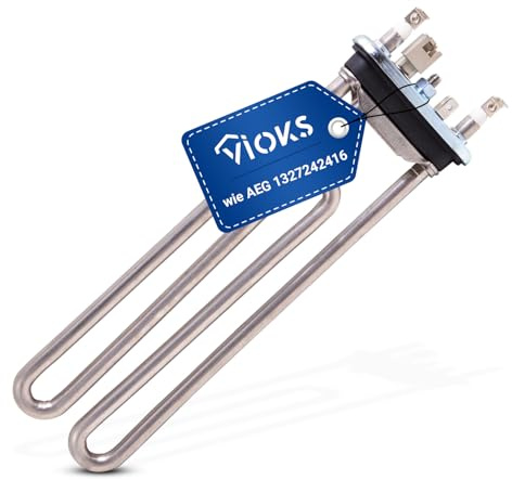 vioks Chauffage Machine à laver élément chauffant Thermoplongeur Convient comme AEG Zanker 379230100/8