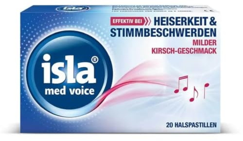 isla med voice milde Kirsche Halspastillen, 20 St. Pastillen