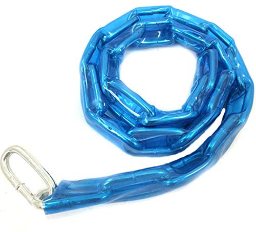 Large Heavy Duty 36/900mm Long Hardened Chain in Nylon Sleeve Bike Bicycle Moped Security Links Blue or Pink