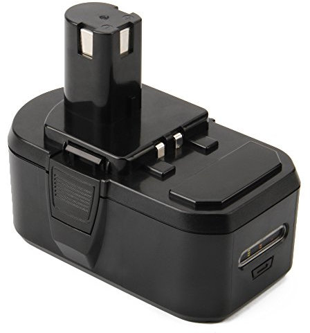 Exmate 18V 5Ah Batterie für Ryobi ONE + RB18L50 RB18L40 RB18L25 BPL-1815 BPL-1820G BPL18151 BPL1820 P102 P103 P104 P105 P106 P107 P108, Lithium-Ionen Batterie