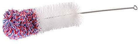 GRÄWE Flaschenbürste 35 cm, Reinigungsbürste für Sodastream, Glasflaschen, Vasen, Edelstahlgriff, Baumwollkopf, Spülmaschinengeeignet, Flaschenreiniger lang & flexibel