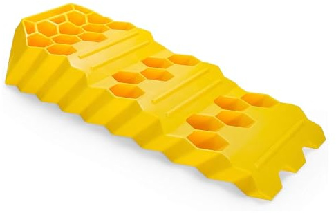 Camco Camper/RV Super Tri-Leveler - Features Heavy Duty Trailer Ramp Design w/3 RV Leveling Heights of 2”, 3.5”, and 5” & Built-in Carry Handle - 12,500 lb Load Capacity (21028)