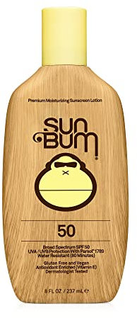 Sun Bum Original SPF 50 Sun Cream Lotion, Moisturizing Sunscreen with Vitamin E, Vegan and Reef Friendly, Broad Spectrum UVA/UVB Protection, 237ml