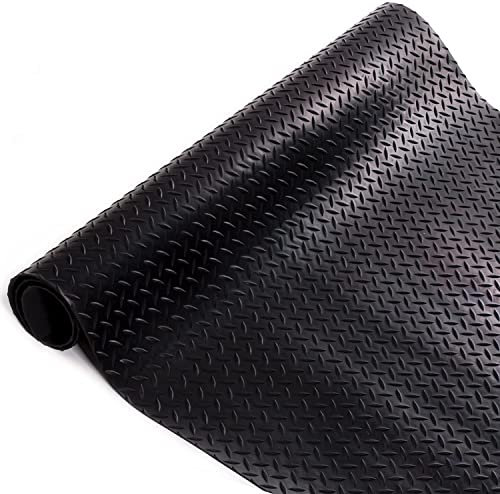 Floordirekt Gummiläufer Bodenmatte Gummimatte Tränenblech Stärke: 3 mm Antirutsch Matte (100 x 900 cm)
