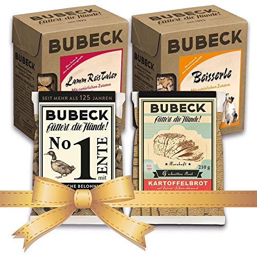 Bubeck | Hundekekse Verschiedene Sorten | hart gebacken (Truthahn, Lamm, Rind, Geflügel & Ente, 1,92 Kg)