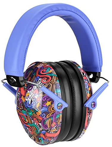 PROHEAR ROHEAR 032 Kids Ear Protection Safety Muffs, NRR 25dB Noise Blocking Earmuffs for Monster Trucks, Autism, Studying, Protective Ear Defenders for Toddler Children Teens - SYMBOL MUSIC