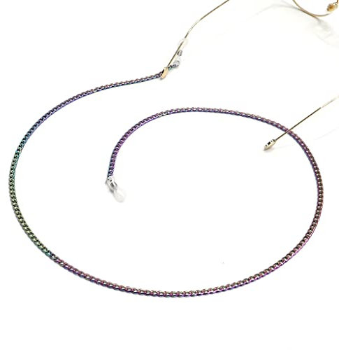 SUNMME Bunte Brillenkette, Perlenkette, Clip-Perlenkette ist Nicht leicht zu verblassen. Mode-Brillenkette, Anti-Verlust