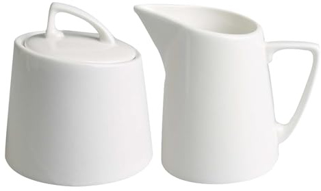 Fantastic Milch & Zucker Set 2teilig, für Kaffee & Tee, creméweiß Porzellan | Funktionalität und Eleganz, vereint in einem Set aus Milchkännchen und Zuckerdose, je ca. 200ml, für Kaffee oder Teeliebhaber