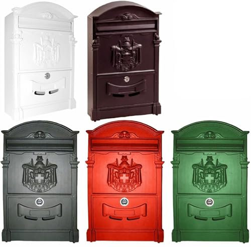 Cassetta Postale Residence in Alluminio Regia Artistica Portariviste mm. 255x88x405 h (BIANCO)