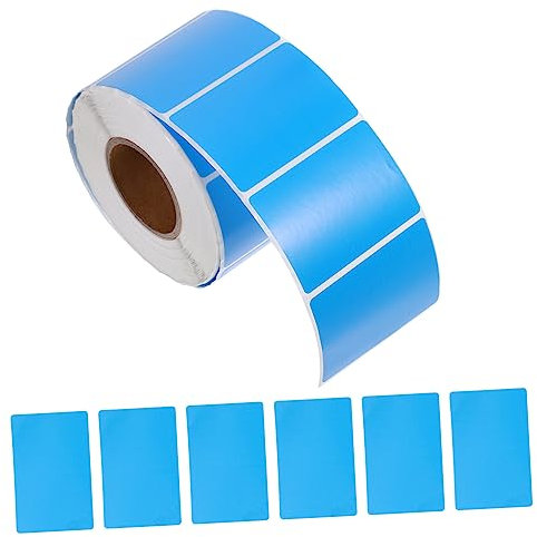AOKWAWALIY Farbige Etiketten Thermoband Thermoetiketten Druckeretiketten Aufkleber Etiketten für Drucker Thermoaufkleber Papier Gelb Duct Tape Thermodrucker Aufkleber Thermopapier Perforation