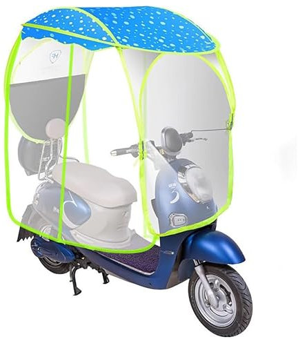 YangRy Regenschutz für Elektrofahrzeuge, Markise, Sonnenschutz, Motorrad-Regenschutz, Regenschirm, Batterie-Auto-Regenschutz, Sonnenschutz-Regenschirm, Blau