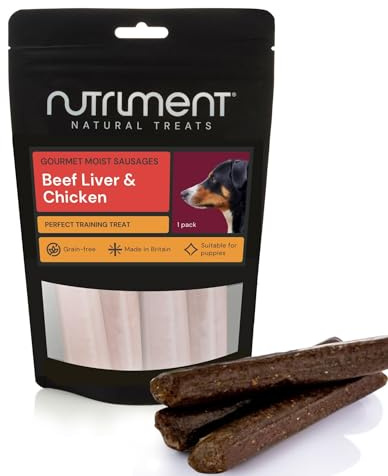 Natural Treats Premium Gourmet Moist Liver Sausages (1pack) Dog Chew Treats